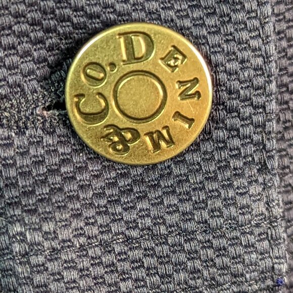 DENIM & CO Embroidered Cotton Stretch Long Sleeve Jacket Navy Size Medium - Picture 4 of 15